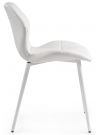 Woodville Стул на металлокаркасе Вальд экокожа белый | Ширина - 46; Глубина - 52; Высота - 75 см