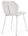 Woodville Стул на металлокаркасе Вальд экокожа белый | Ширина - 46; Глубина - 52; Высота - 75 см