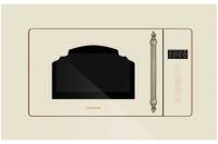 Встраиваемая микроволновая печь HIBERG VM 6502 YR / 20 л, 700 Вт, гриль, автоматическая разморозка, дисплей, 59.5 см * 31.3 см * 37.5 см