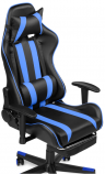 Woodville Компьютерное кресло "Corvet" черно / синий | Ширина - 54; Глубина - 60; Высота - 125 см