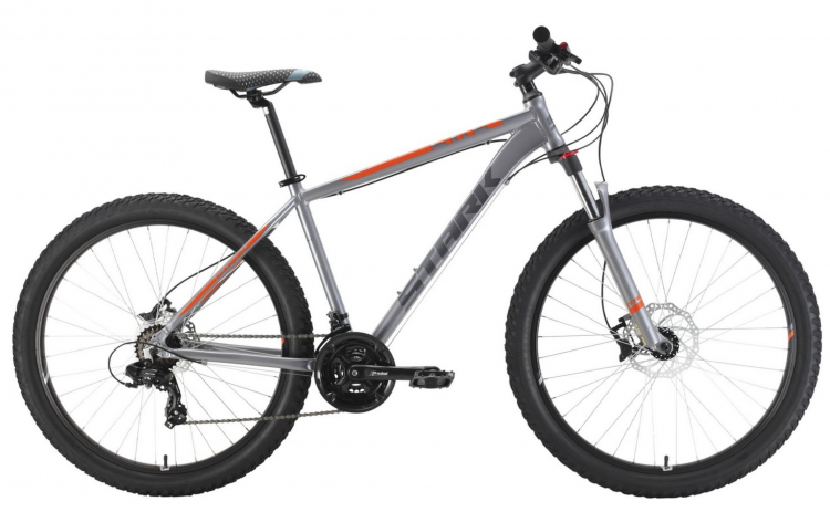 Stark горный велосипед (полуфэтбайк) Hunter 27.2+ HD | Размер колеса - 27,5 | Размер рамы - 18"| Максимальный вес велосипедиста 115 кг | Рост велосипедиста 165-175 | Количество скоростей-24 | Алюминиевая рама