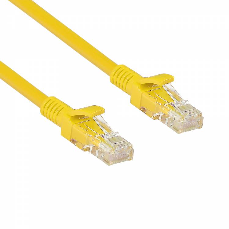 Патч-корд ExeGate UTP-RJ45-RJ45-5e-5M-YL, UTP, cat.5e, 5м, желтый <EX282031RUS> 282031