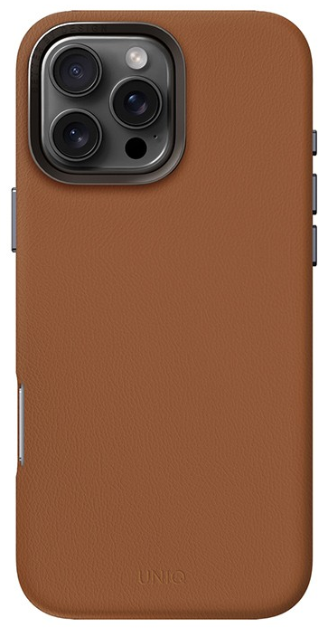 Uniq чехол для iPhone 16 Pro эко-кожа Lyden Caramel 