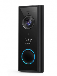 Умный видеоглазок Black Video Doorbell с встроенной зарядкой от солнечной панели | Разрешение Full HD 2K