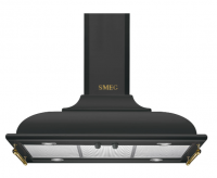 Smeg KC19AOE | Настенная декоративная вытяжка | Коллекция: Cortina | Цвет: Антрацит | Размеры: 750 x 900 x 682 мм | Количество скоростей: 3 | Мощность: 277 Вт