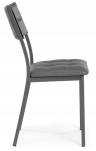 Woodville Стул Бекал на металлокаркасе темно-серый / графит , 39см*51см*84см