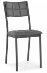 Woodville Стул Бекал на металлокаркасе темно-серый / графит , 39см*51см*84см