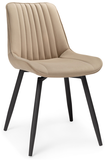 Woodville Стул на металлокаркасе "Седа" крутящийся бежевый | Ширина: 50 Глубина - 56; Высота - 82 см