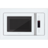 Встраиваемая микроволновая печь HIBERG VM 8505 W  / 25 л, 900 Вт, дисплей, 39 х 59.2 х 39 см