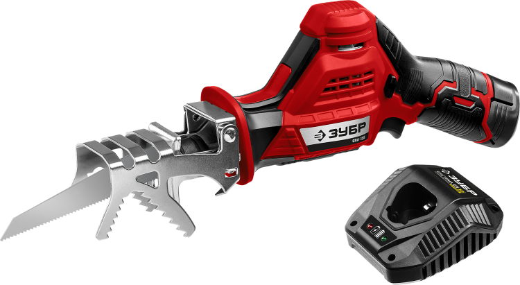 ЗУБР Пила сабельная аккумуляторная, 1 АКБ (2 Ач), в коробке СПЛ-125-21