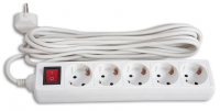 Сетевой удлинитель Buro BU-PS5.5/W 5м 5 розеток / Global