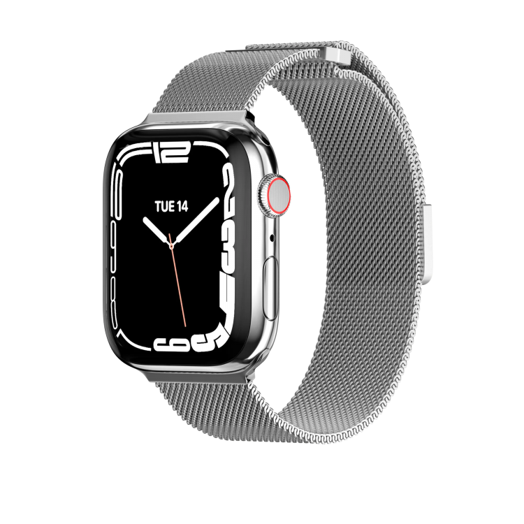 SwitchEasy cетчатый ремешок из нержавеющей стали | Apple Watch 42/44/45/49mm | Цвет: Серебро