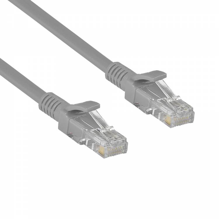 Патч-корд ExeGate UTP-RJ45-RJ45-5e-CU-10M-GY, UTP, cat.5e, 10м, медь, серый <EX282015RUS> 282015