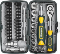 Kraftool "INDUSTRIE" 1/4", 38 предм 27970-H38 Набор: Слесарно-монтажный инструмент, компактный