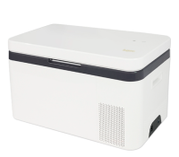 Автомобильный холодильник Бирюса НС-24P1 24л | Компрессорный, питание от прикуривателя автомобиля, аккумулятора и бытовой сети, объем: 24л, размер: 34,5х58х32,5 см, белый | Global