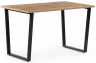 Woodville Стол "Лота" Лофт 140 25 мм дуб вотан / матовый черный | Ширина - 80; Высота - 75; Длина - 140 см