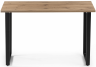 Woodville Стол "Лота" Лофт 140 25 мм дуб вотан / матовый черный | Ширина - 80; Высота - 75; Длина - 140 см