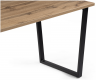 Woodville Стол "Лота" Лофт 140 25 мм дуб вотан / матовый черный | Ширина - 80; Высота - 75; Длина - 140 см