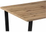 Woodville Стол "Лота" Лофт 140 25 мм дуб вотан / матовый черный | Ширина - 80; Высота - 75; Длина - 140 см