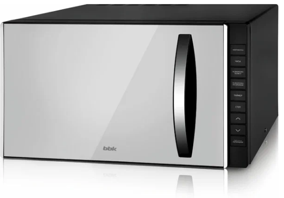 Микроволновая печь BBK 23MWS-826T/B-M зеркальный, черный 23 л, 800 Вт, переключатели - кнопки, дисплей, 48.5 см x 29.3 см x 40.5 см Global