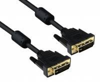 Кабель DVI dual link (25M-25M) 1.8м Exegate, позолоченные контакты 257294