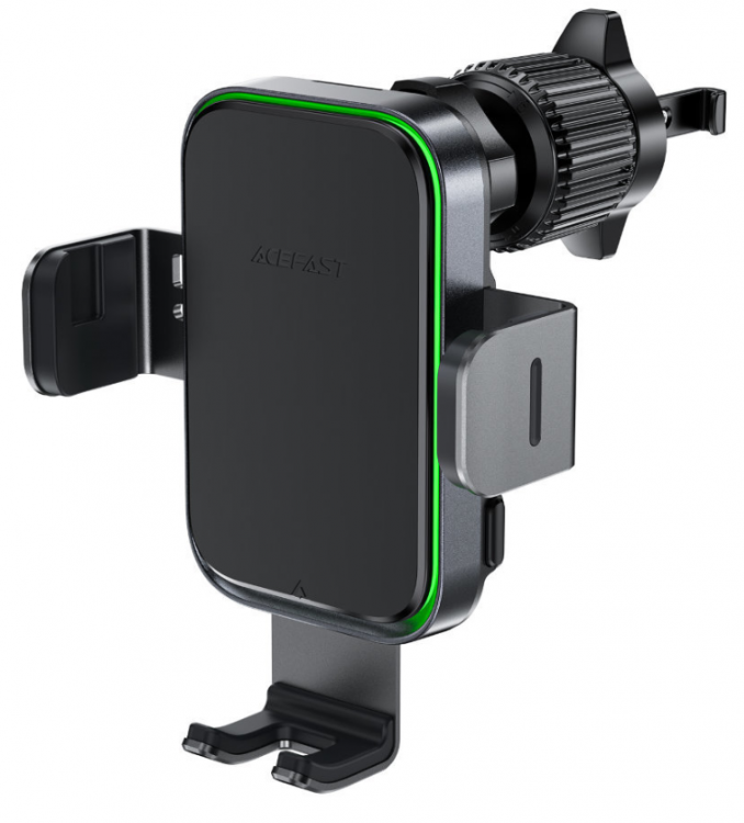 Acefast автодержатель с беспроводной зарядкой D17, магнитный держатель для беспроводной зарядки, цвет: черный
