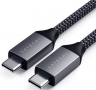 Satechi Кабель USB-C to USB-C 100W / Передача данных до 480 Мбит/с / длина 2 м / для смартфона / планшета / ноутбука / цвет: серый космос