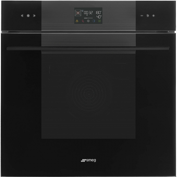 Smeg SOP6102S2PB3 | Встраиваемый духовой шкаф с паром | Черный | Полезный объем: 68 л | Максимальная температура: 280 °C | Пиролитическая очистка | Количество программ: 12 | Мощность: 3000 Вт | Размеры: 592 x 597 x 548 мм
