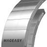 Mageasy магнитный ремешок из нержавеющей стали Maestro M | для Apple Watch 42 мм, 44 мм, 45 мм, Ultra 49 мм | Цвет: Серебро