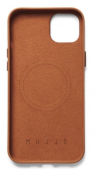Mujjo Кожаный чехол для iPhone 15 Plus, Коричневый