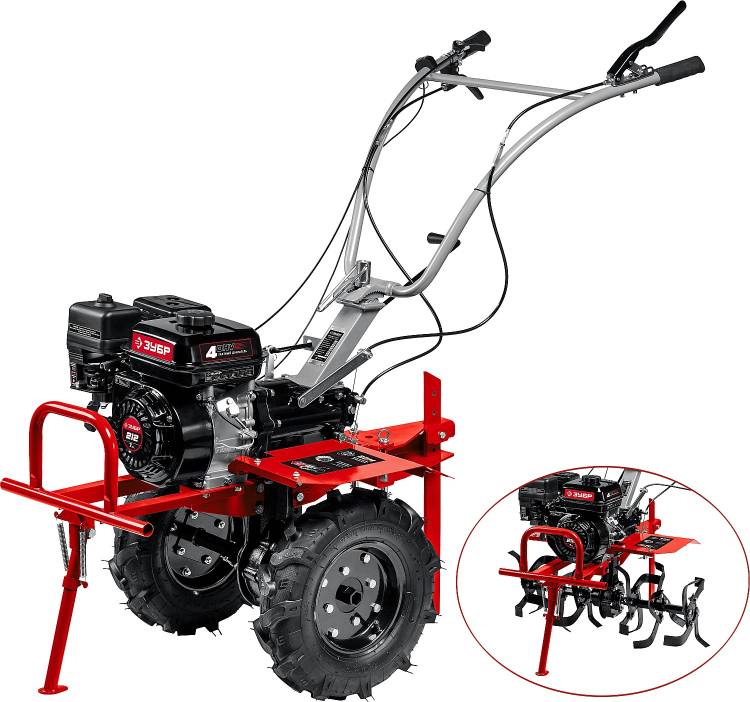 Мотоблок с ВОМ ЗУБР, 7 л.с.