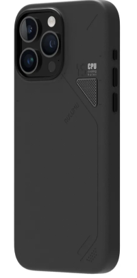 Чехол для iPhone 15 Pro Max Aulumu Vegan MagSafe магнитный, из элитной экокожи, черный