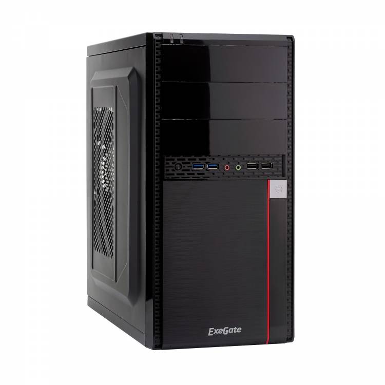 Корпус Minitower Exegate MA-371X Black, mATX <UN500, 120mm> 2*USB+2*USB3.0, Audio <EX277437RUS>