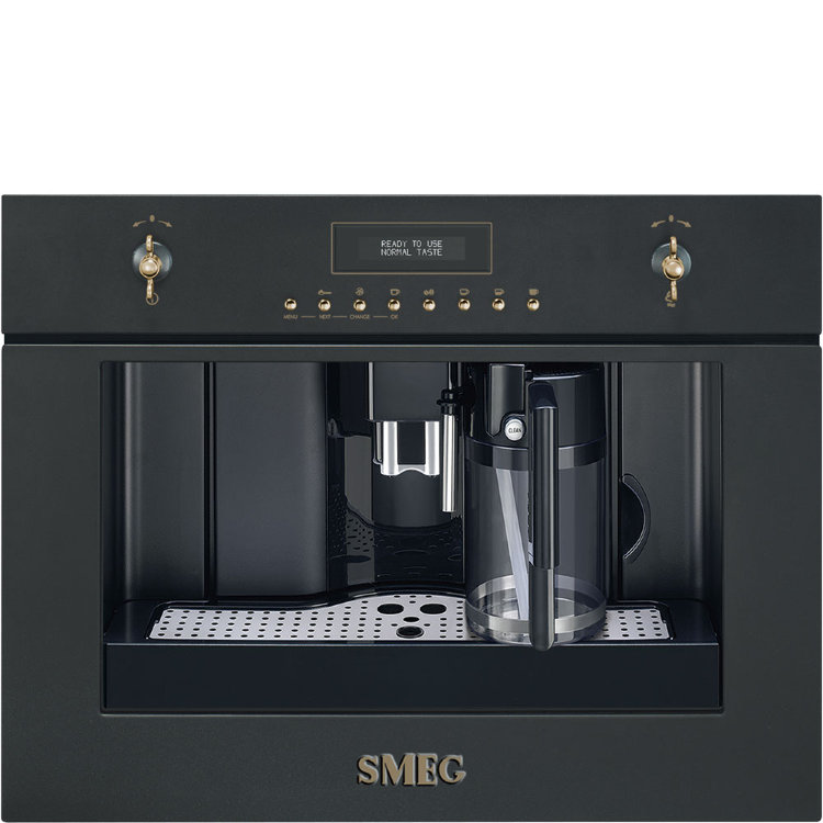 Smeg CMS8451A | Кофемашина Coloniale | Антрацит | Габариты: 455 x 595 x 380 мм | Емкость для воды: 1.80 л | Многоязычный LCD-дисплей