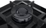 Газовая варочная панель Bosch PPH6A6B / Размер ШхГ: 59х52, конфорок - 4 шт, решетки - чугун, панель - закаленное стекло, электроподжиг, газ-контроль, черный / Global