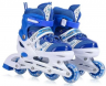 Ролики раздвижные р.35-38 | Коньки роликовые детские | дышащая ткань | крепкая застежка | прочное шасси | для начинающих
