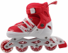 Ролики раздвижные р.35-38 | Коньки роликовые детские | дышащая ткань | крепкая застежка | прочное шасси | для начинающих