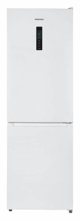 Холодильник NordFrost RFC 350D NFW / 348 л, внешнее покрытие-металл, размораживание - No Frost, дисплей, 59.5 см х 185.3 см х 63.5 см