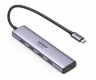 Ugreen USB-концентратор для MacBook, ноутбуков Realme, Huawei, Honor, Xiaomi | CM478 USB-C to HDMI+4xUSB 3.0 A without PD Converter Grey 20955