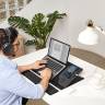 Moft Умный настольный коврик Smart Desk | 50,4 см х 30 см х 0,7 см | Эко кожа | корпус: стекловолокно, металлические пластины, черный
