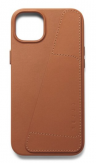 Mujjo Кожаный чехол-бумажник с Magsafe для iPhone 14 Plus, Коричневый