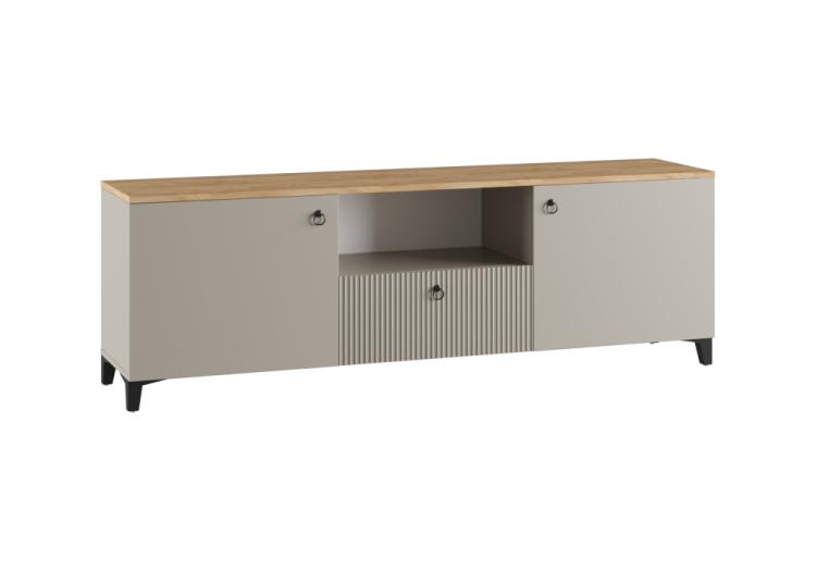 Woodville ТВ-тумба NOBLE бежевый мат-05 / дуб делано / Ширина: 150  Глубина: 41  Высота: 61,6