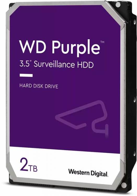 Жесткий диск SATA Western Digital 2TB 6GB/S 256MB PURPLE WD22PURZ Global