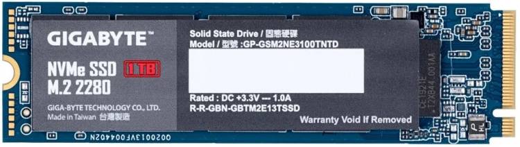 Твердотельный накопитель GIGABYTE 1 ТБ M.2 GP-GSM2NE3100TNTD