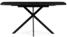 Woodville Стеклянный стол "Тамаса" черный | Ширина - 70; Высота - 76; Длина в разложенном виде - 150; Длина - 120 см
