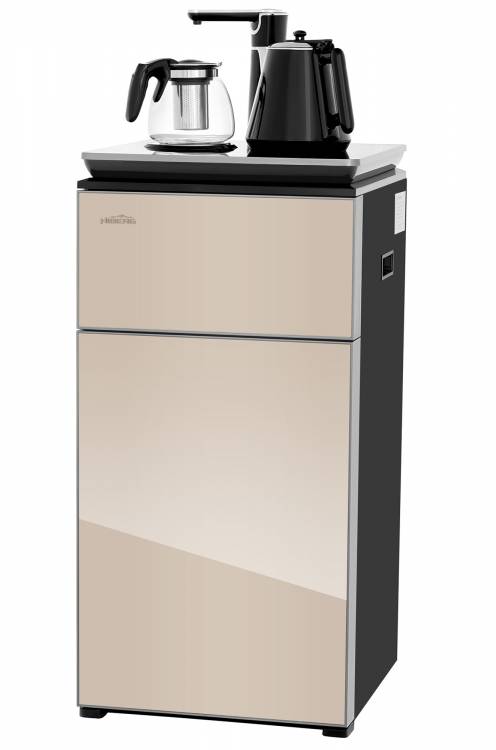 Кулер для воды HIBERG F-91FGY / напольный | нижняя загрузка бутыли | сервировочный стол | электрический чайник | заварочный чайник | 40.5 см x 81 см x 39 см | Global