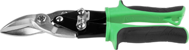 JCB 250мм Ножницы по металлу рычажные, хромованадиевая сталь, двухкомпонентная ручка, правые