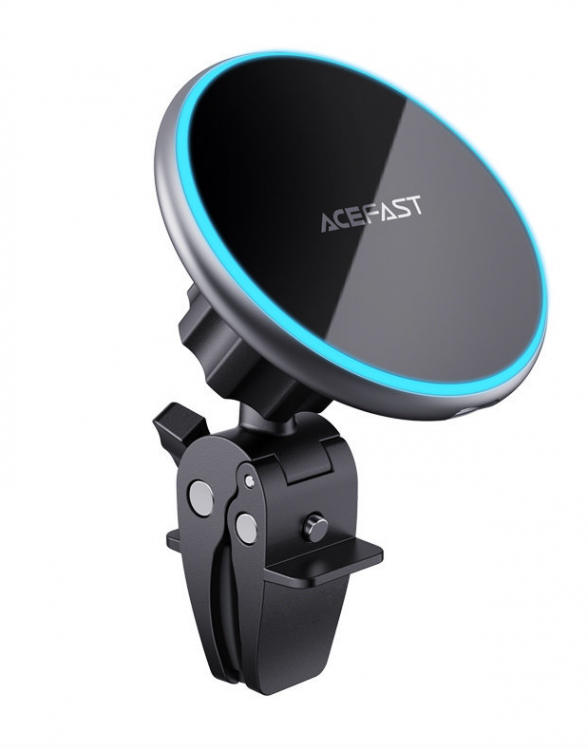 Acefast D3, автомобильный держатель для магнитной беспроводной зарядки, цвет: silver