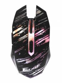 Игр. Мышь Qumo Edge M17, беспроводная, игровая,аккумуляторная 600 mAH, кабель зарядки, 1000-2400 dpi, 6 клавиш