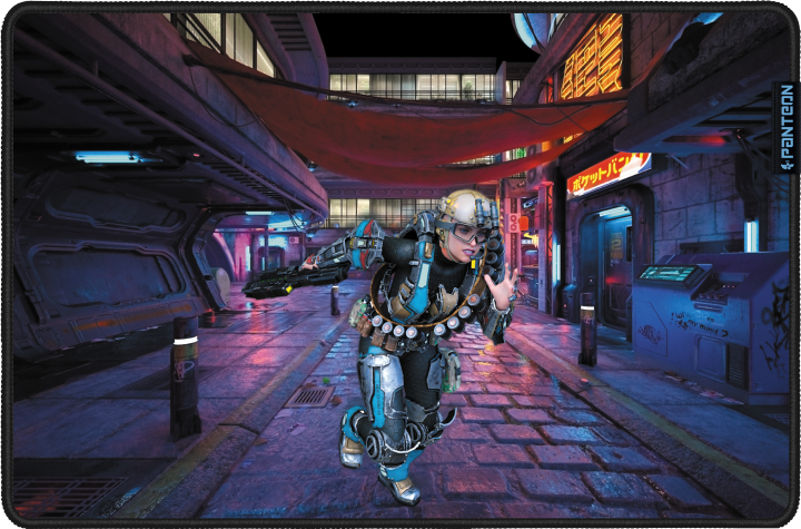 Jetaccess Panteon GP-173SM  CYBER PUNK II средняя (покрытие Speed Control, 500x330x3мм) Профессиональная игровая поверхность